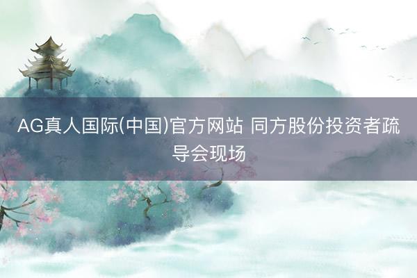 AG真人国际(中国)官方网站 同方股份投资者疏导会现场